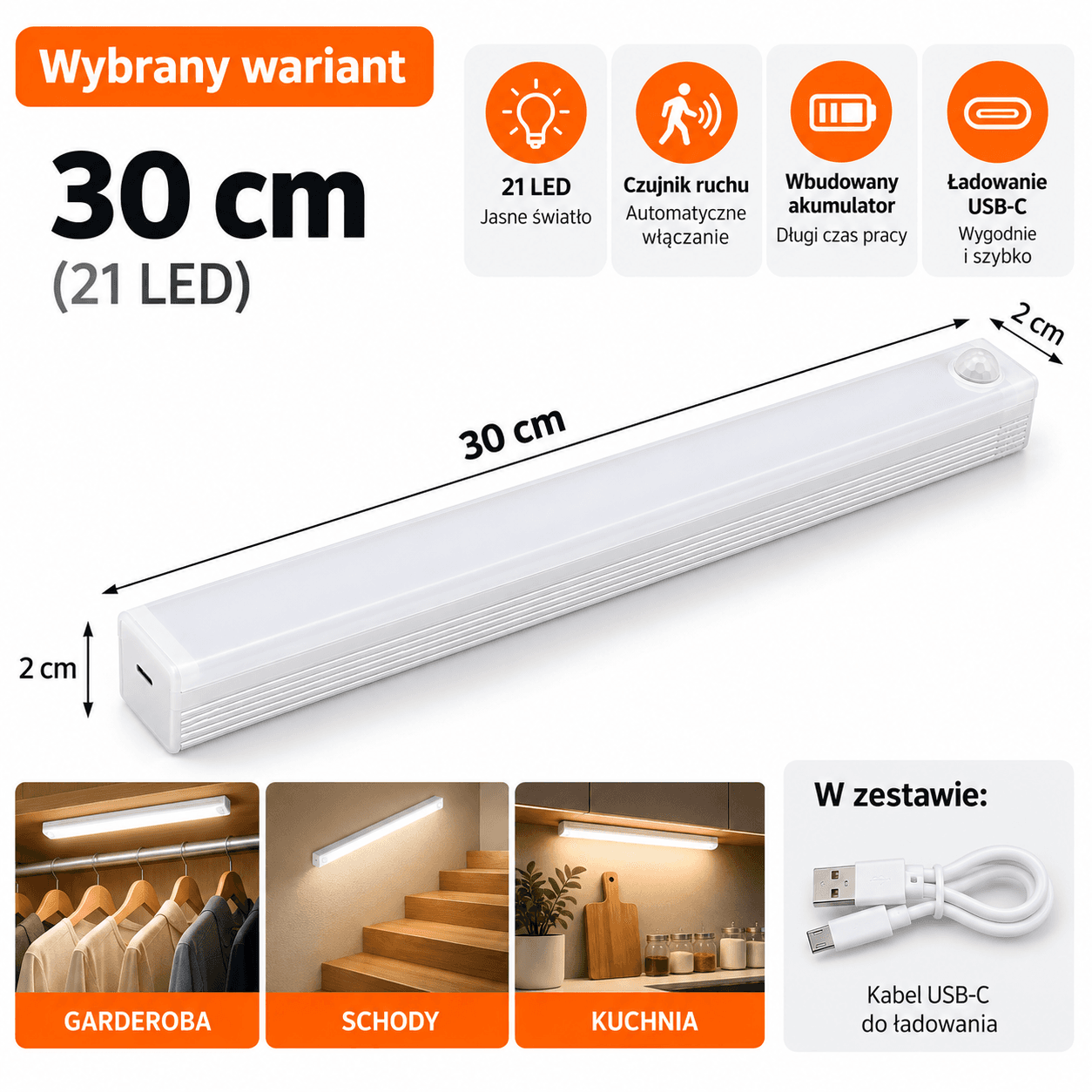 MotionGlow – lampka LED z czujnikiem ruchu